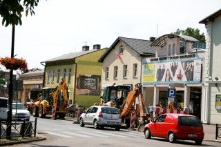 Budowa parkingu przed Centrum Kultury